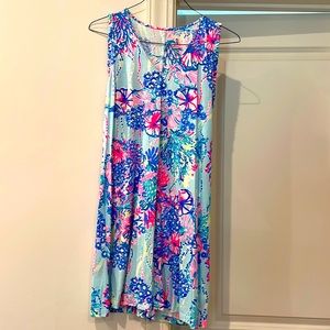 Lilly Pulitzer Cotton Shift Dress. Thin cool material. EUC